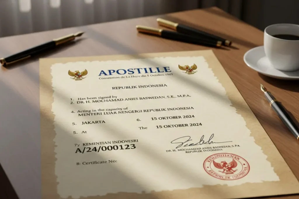 Elemen Wajib dalam Contoh Apostille yang Resmi