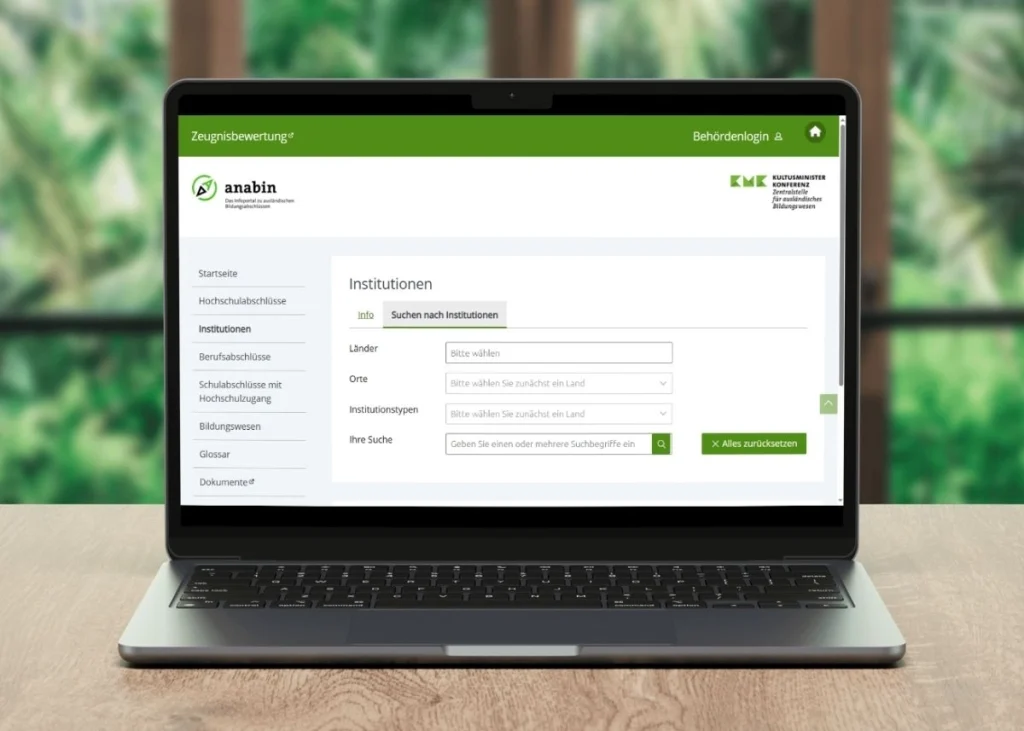 bagaimana cara mengecek jika ijazah diakui di Jerman